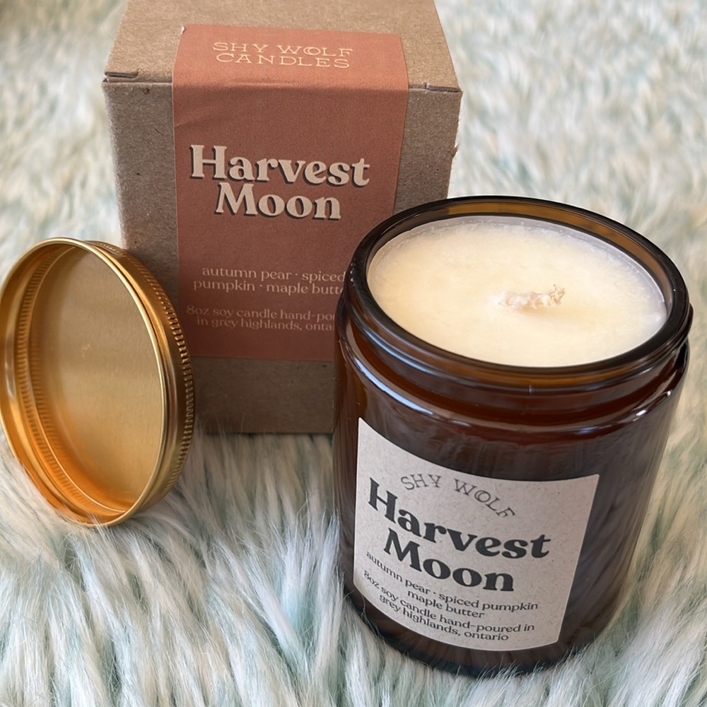 NWOT Shy Wolf Candles 🇨🇦Made in Canada, Harvest Moon Scent Jar Candle
